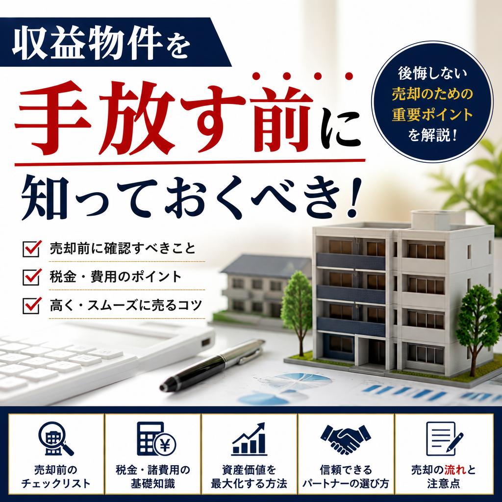 収益物件を手放す前に知っておくべき！