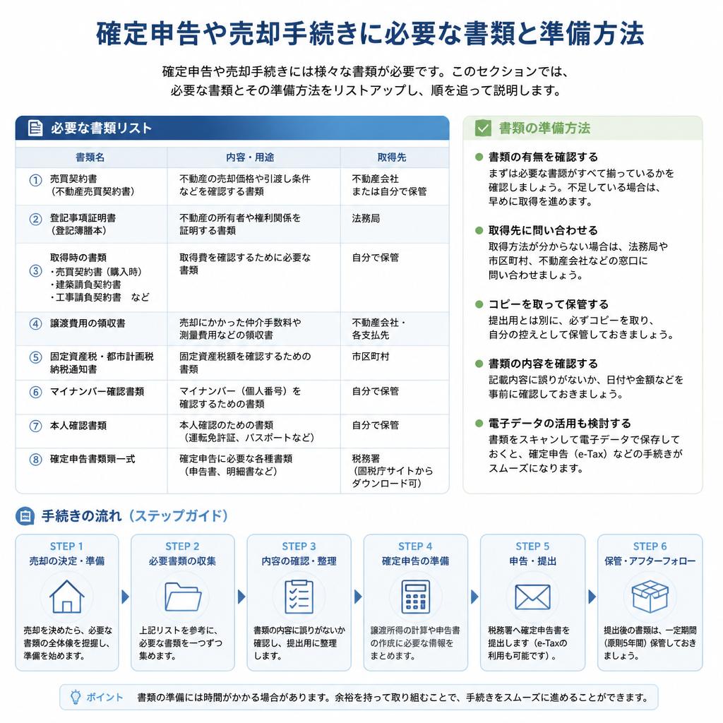 必要な書類とその準備方法